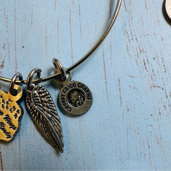 Chubby Chico Charms Silver Your Wings Were Ready But My Heart Was Not Bracelet - Picture 2 of 3